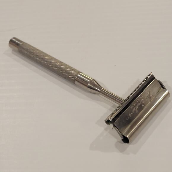 Vintage Enders Safety Razor Silver Tone with 2 blade. - Picture 2 of 12